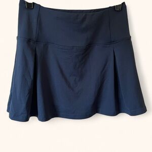 Women’s Small 4-6 Navy Blue Timeless Old Money Athletic Pleated Skort Skirt